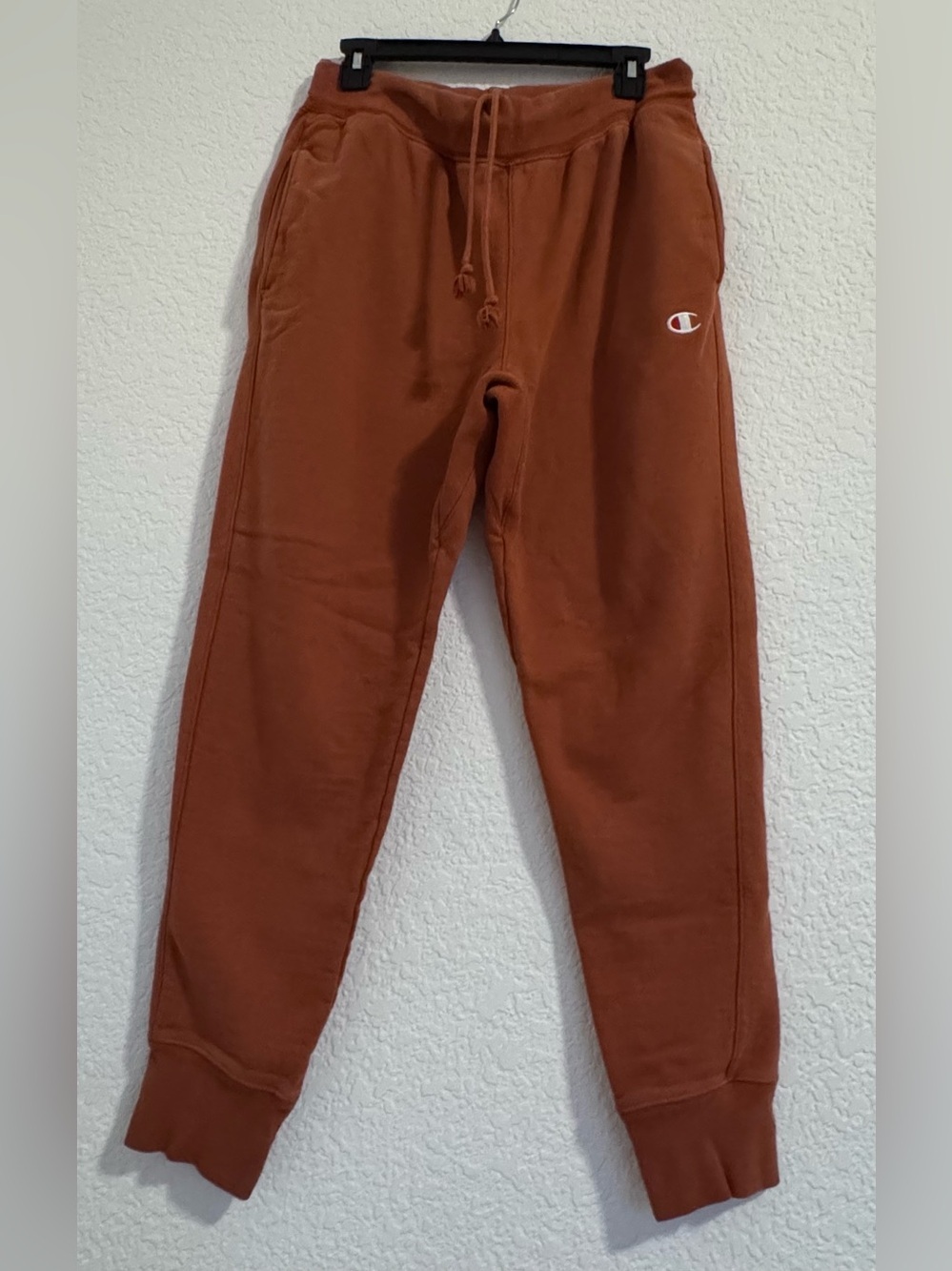 Champion Men's Rust Orange Jogger Sweatpants